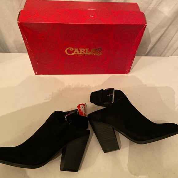 Carlos “Hawthorne” black suede ankle boots 7.5 - Picture 4 of 7